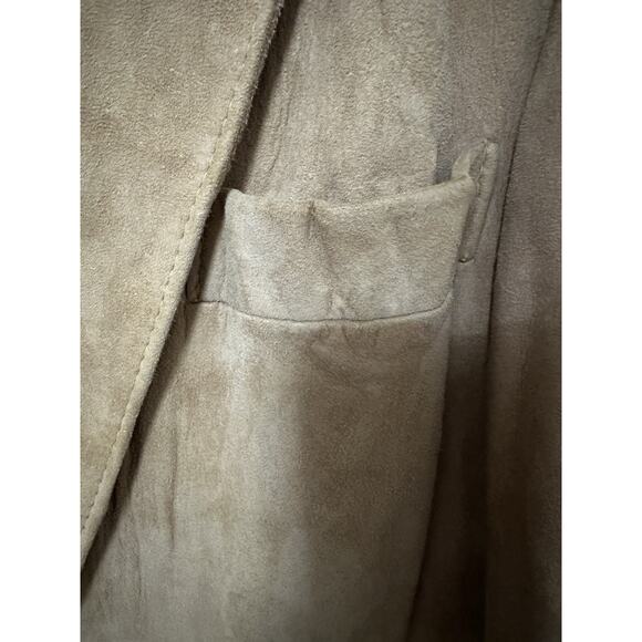Vintage Women’s GOLDEN BEAR Leather Suede Jacket 2 Button Blazer Size 1X - Picture 2 of 9